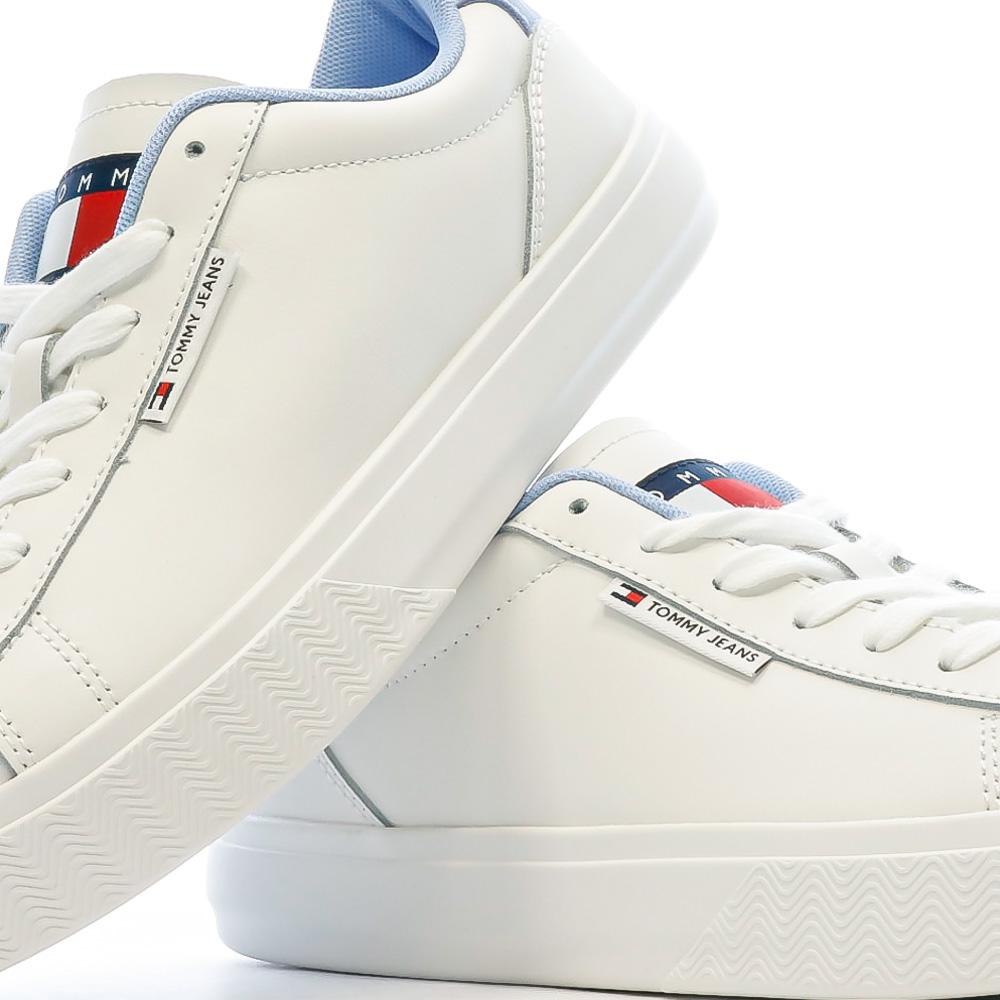 Baskets Blanches/Bleu Femme Tommy Hilfiger Cupsole Sneaker vue 7