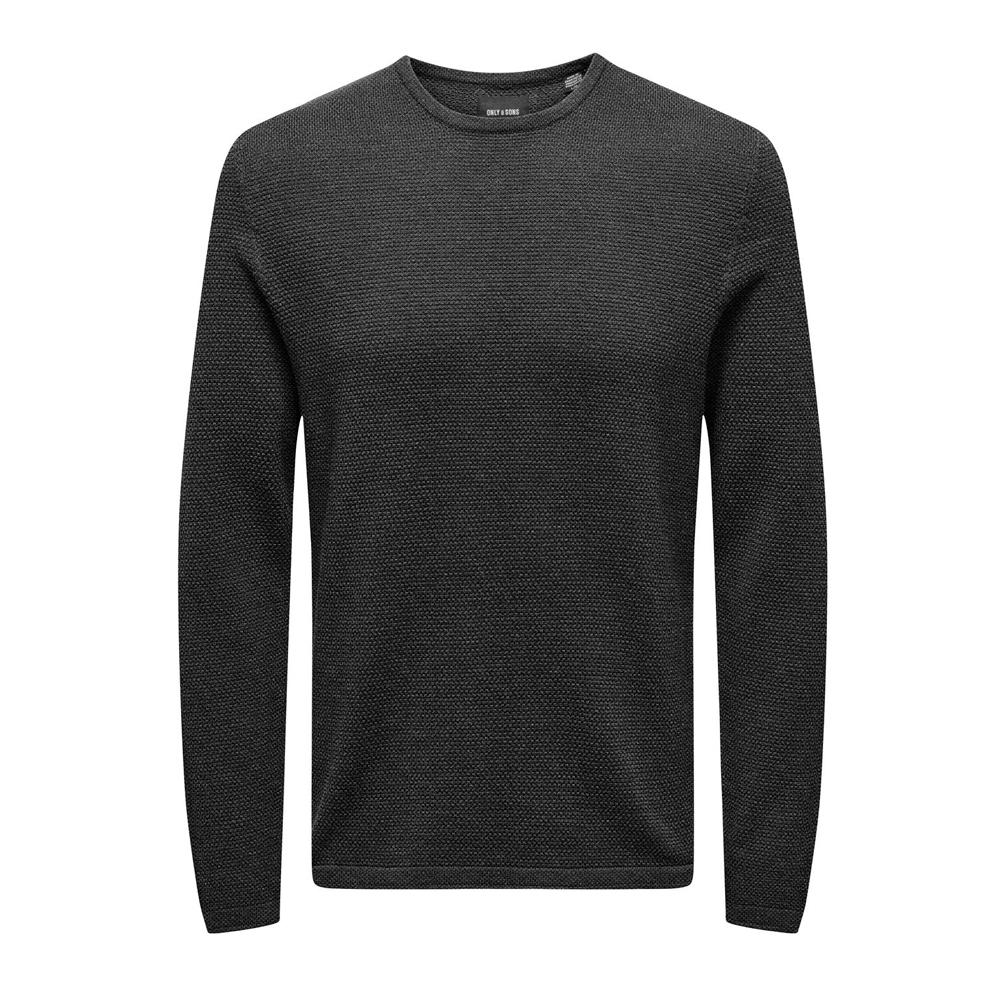 Pull Gris Anthracite Homme Only & Sons Spanter pas cher