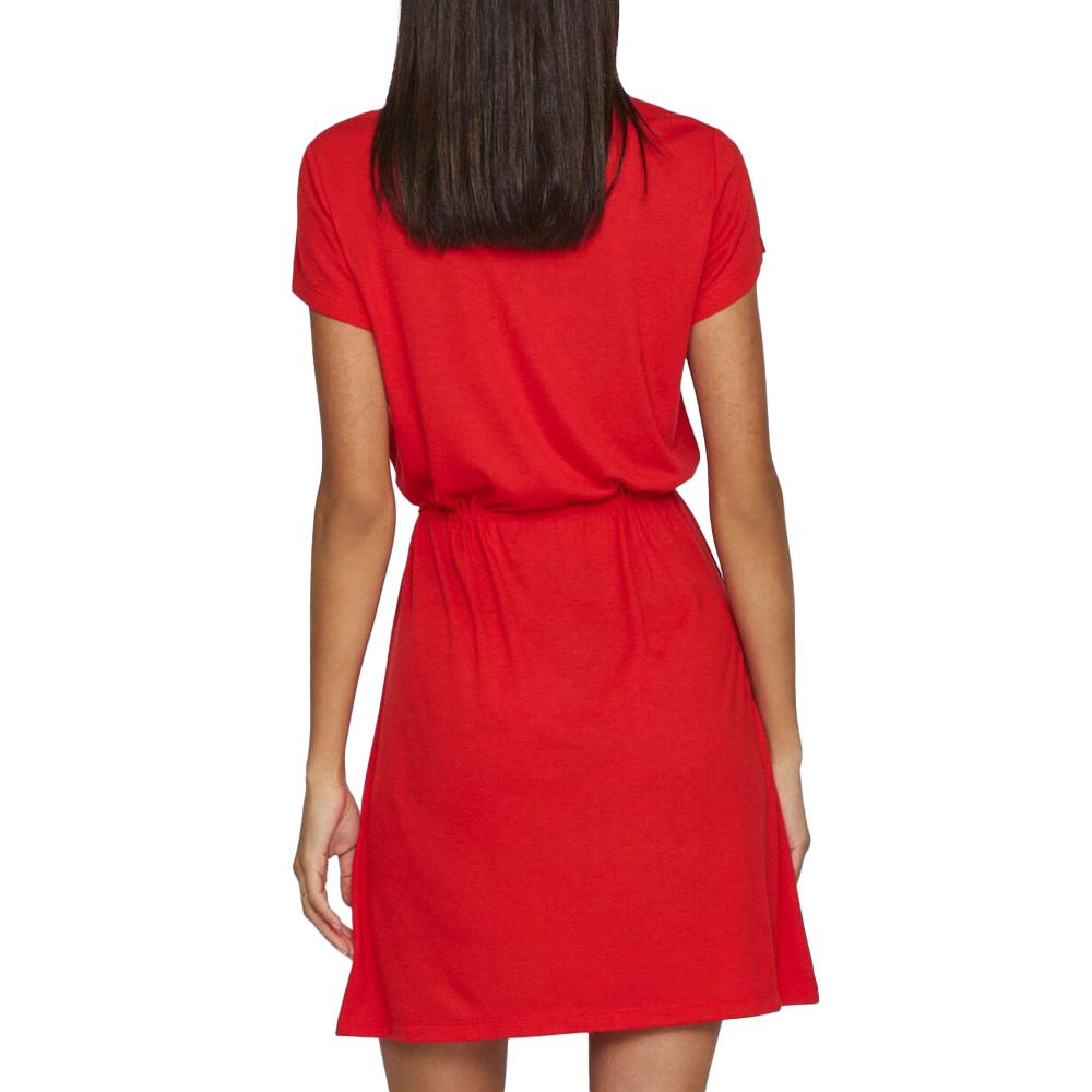 Robe Rouge Femme Vila Mooney vue 2