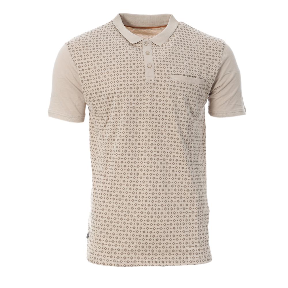 Polo Beige Homme RMS26 Micromotif pas cher