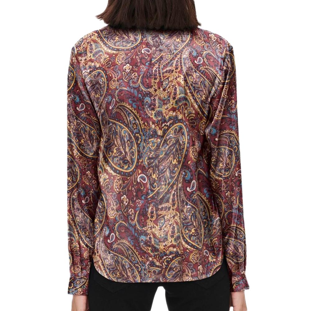 Chemise Bordeau/Marron à Motifs Femme JDY Fifi vue 2