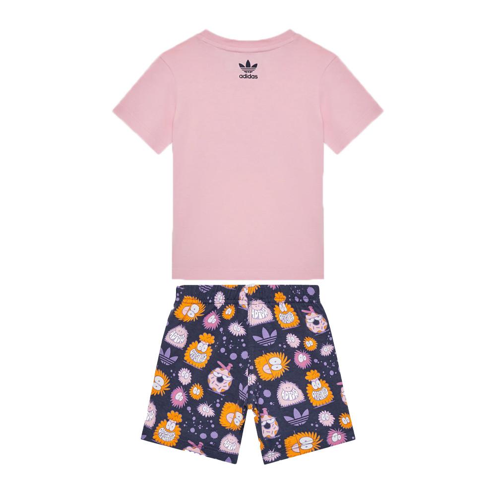 Ensemble short Rose Fille Adidas Set vue 2