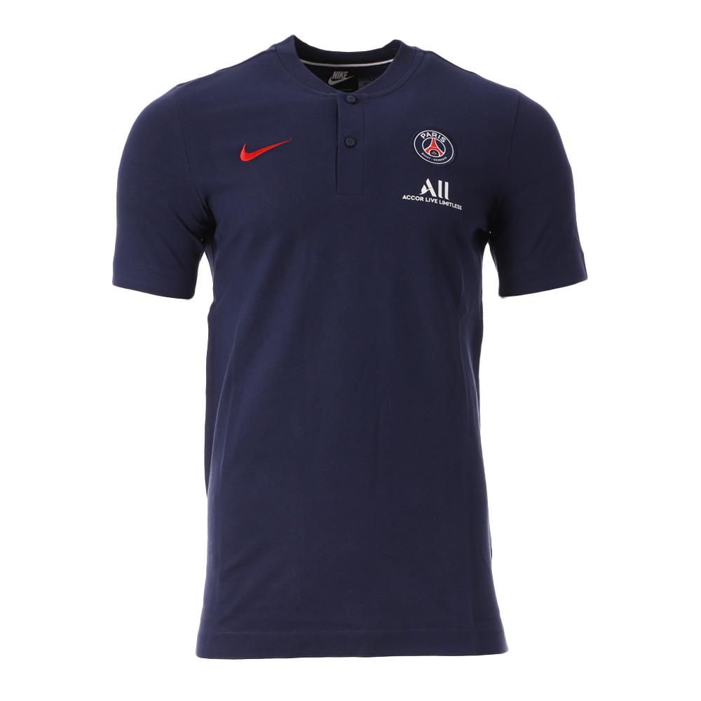 PSG Polo Marine Homme Nike Staff Away pas cher