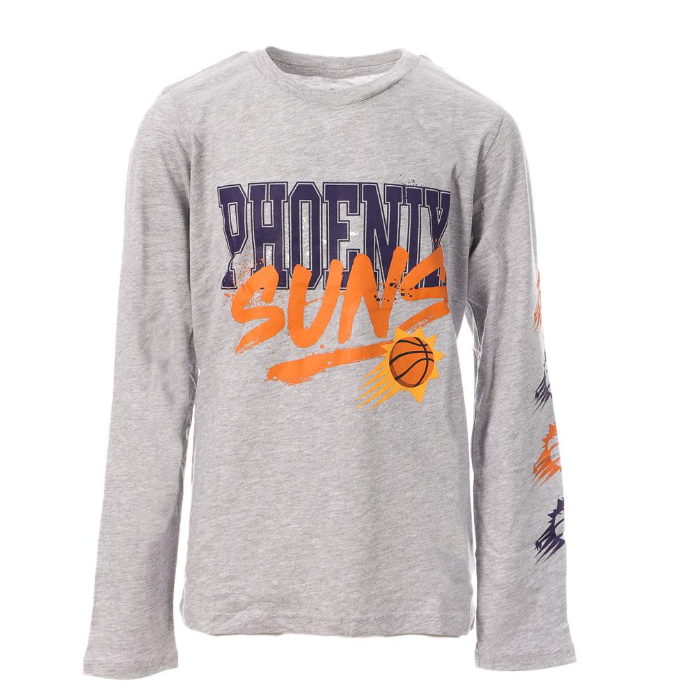 Phoenix Suns T-shirt Manches Longues Gris Garçon NBA Get Busy pas cher