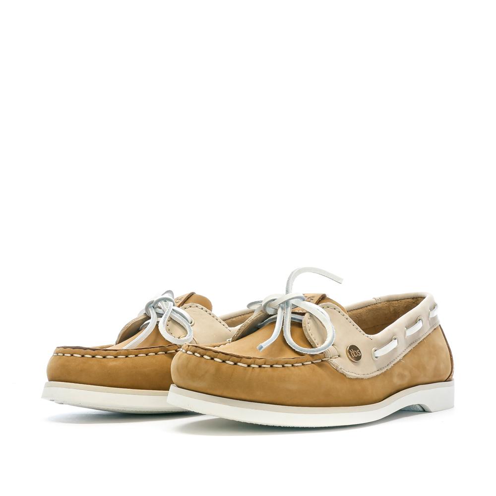 Chaussures bateaux Beige Femme TBS PINNHAE vue 6