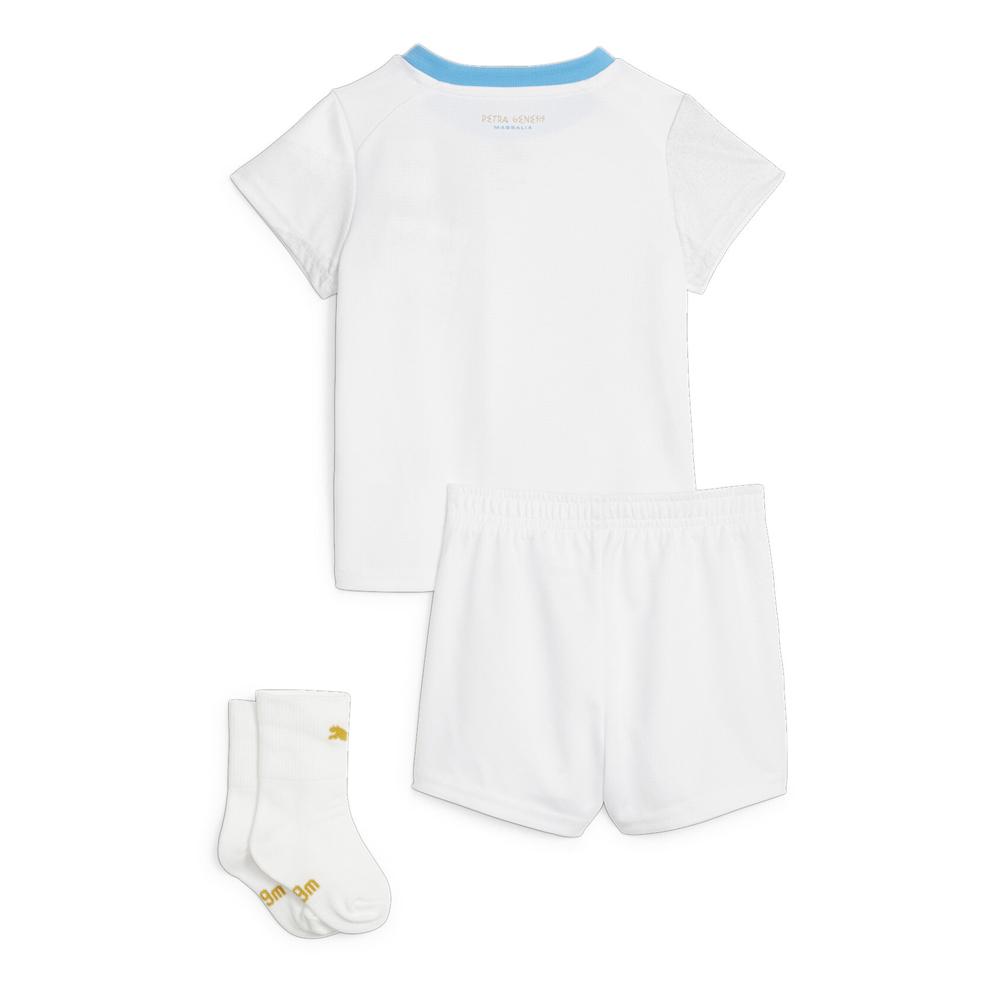 OM Mini-Kit Domicile Blanc Garçon Puma 2023/2024 vue 2