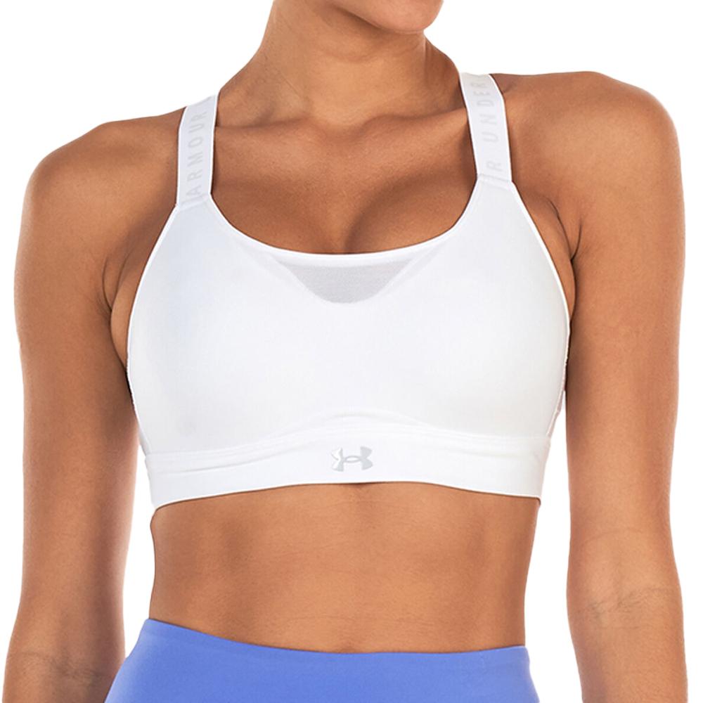 Brassière Blanche Femme Under Armour Infinity pas cher