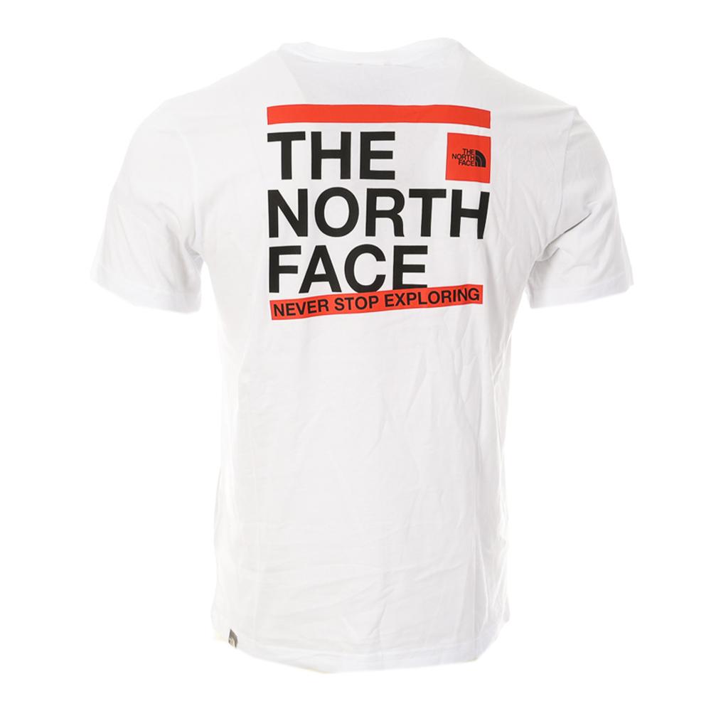 T-shirt Blanc Homme The North Face Slice vue 2