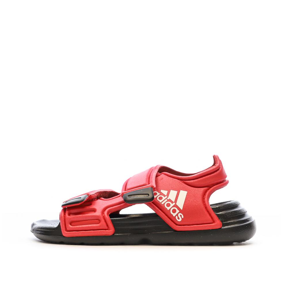 Sandales Rouge/Noire Garçon Adidas Altaswim pas cher