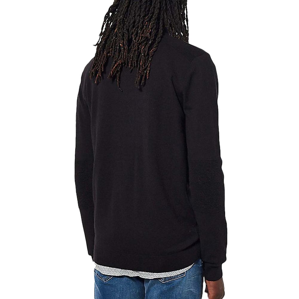 Pull 1/2 Zip Noir Homme Kaporal VADA vue 2