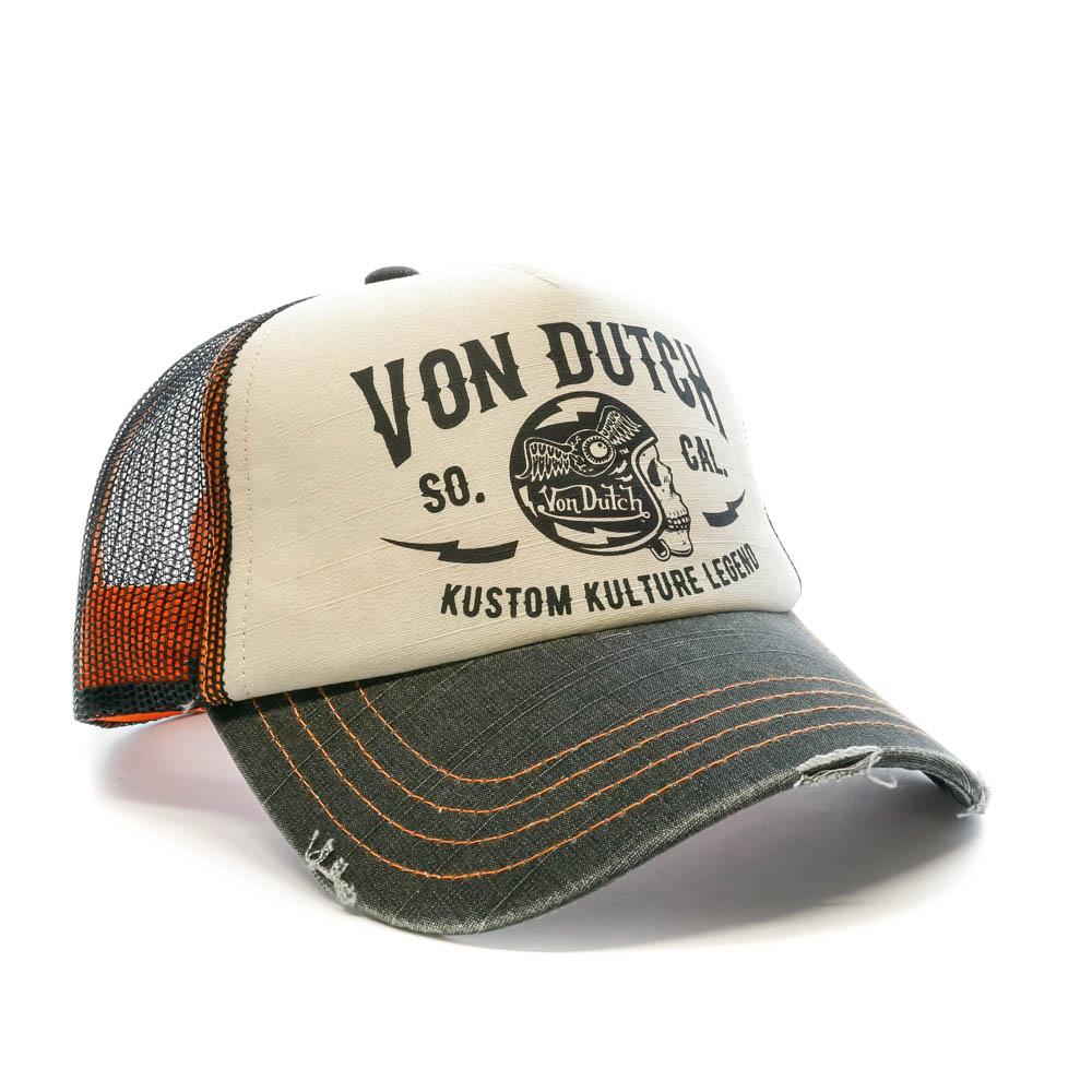 Casquette Beige/Noire Homme Von Dutch CREW12 vue 2