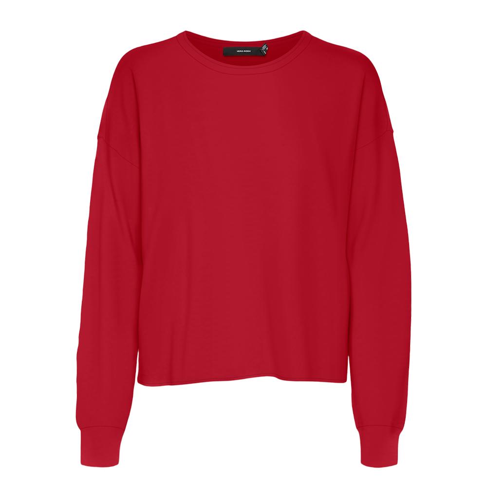 Pull Rouge Femme Vero Moda Fantastic pas cher