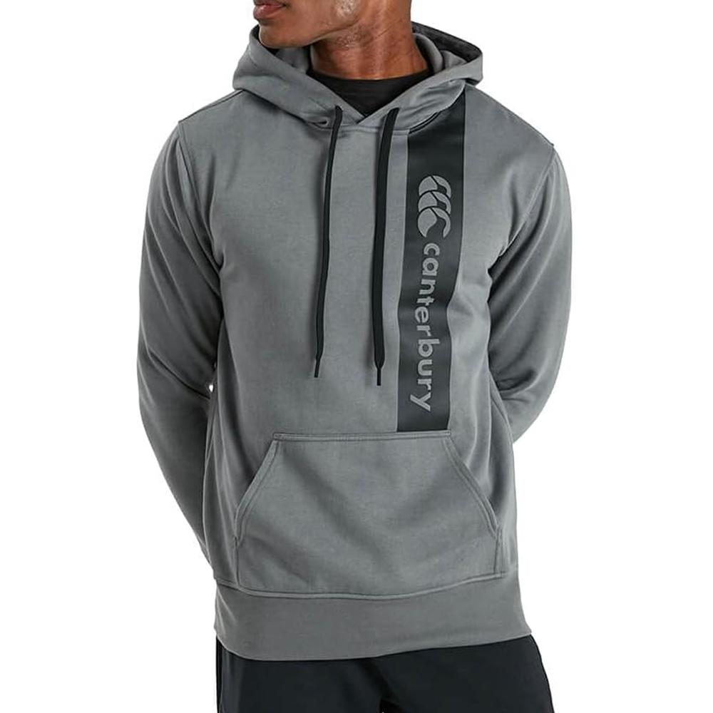 Sweat à Capuche Gris Homme Canterbury Fleece Hoody pas cher