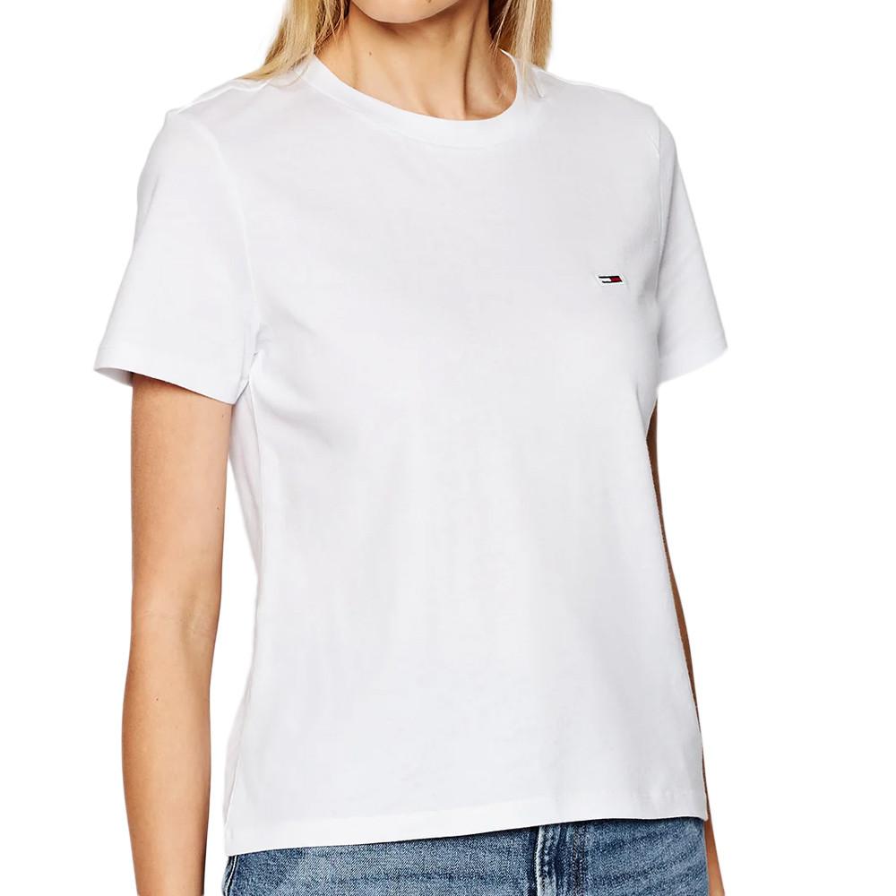 Tee shirt blanc tommy hilfiger femme on sale