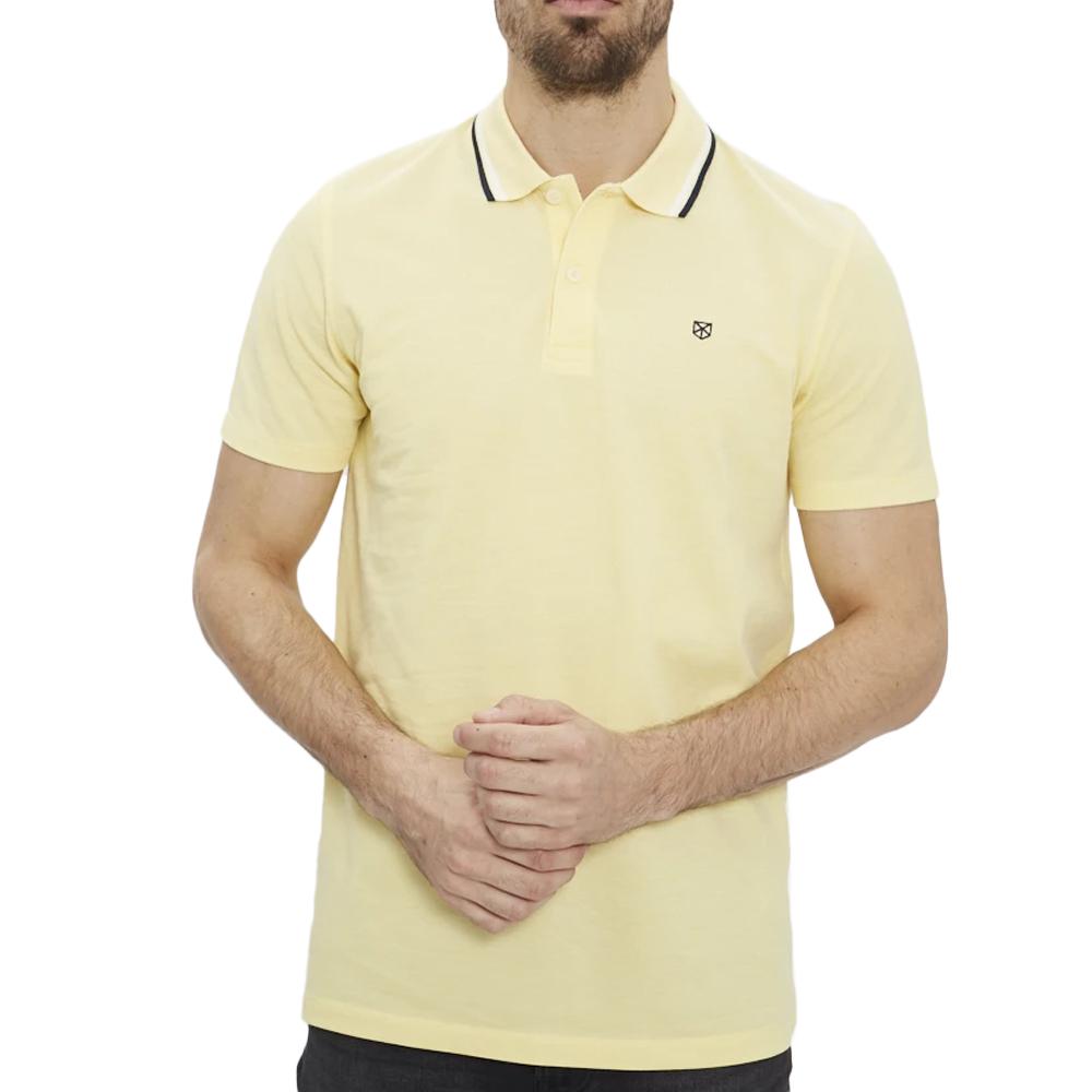 Polo Jaune Homme Jack & Jones Paulos Play pas cher