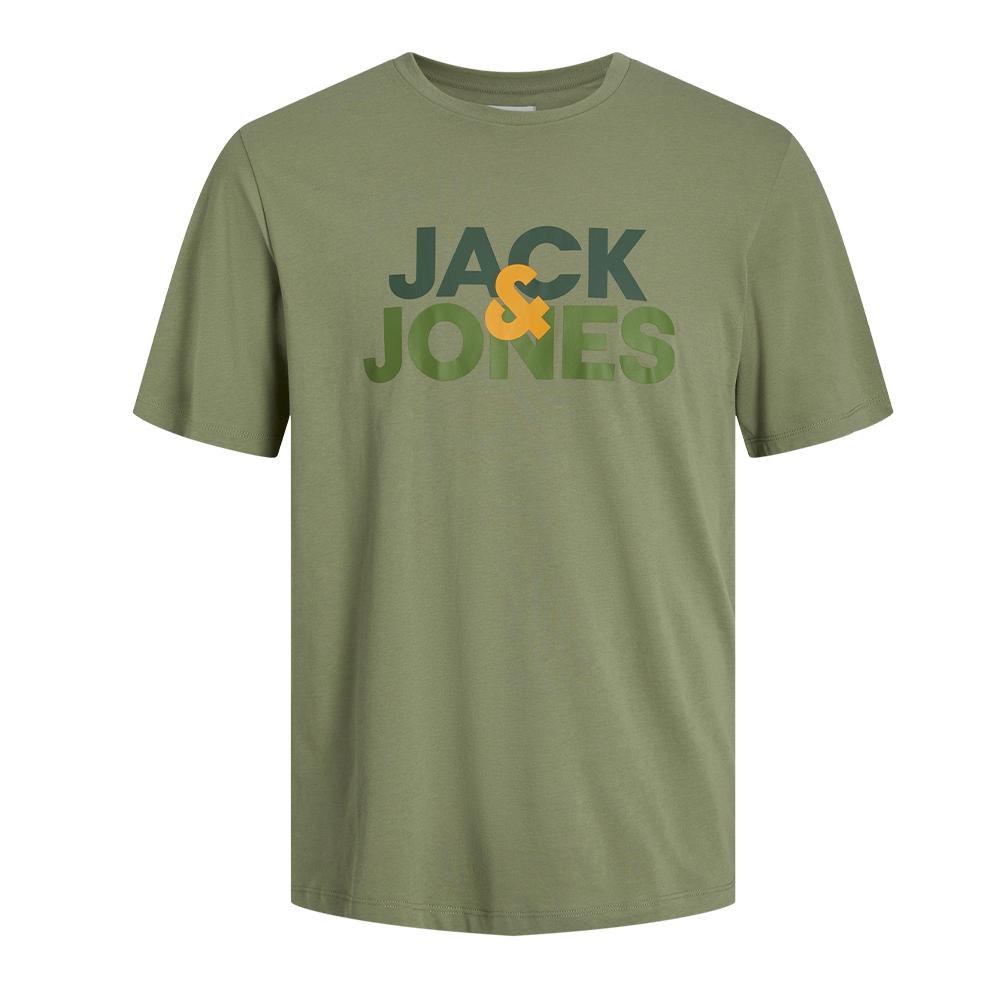 T-shirt Kaki Garçon Jack & Jones Jacula pas cher