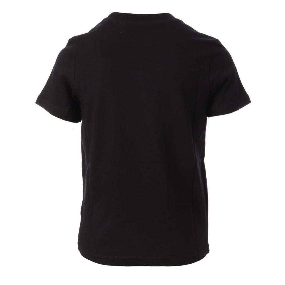 T-shirt Noir Garçon Jack & Jones Branidng vue 2