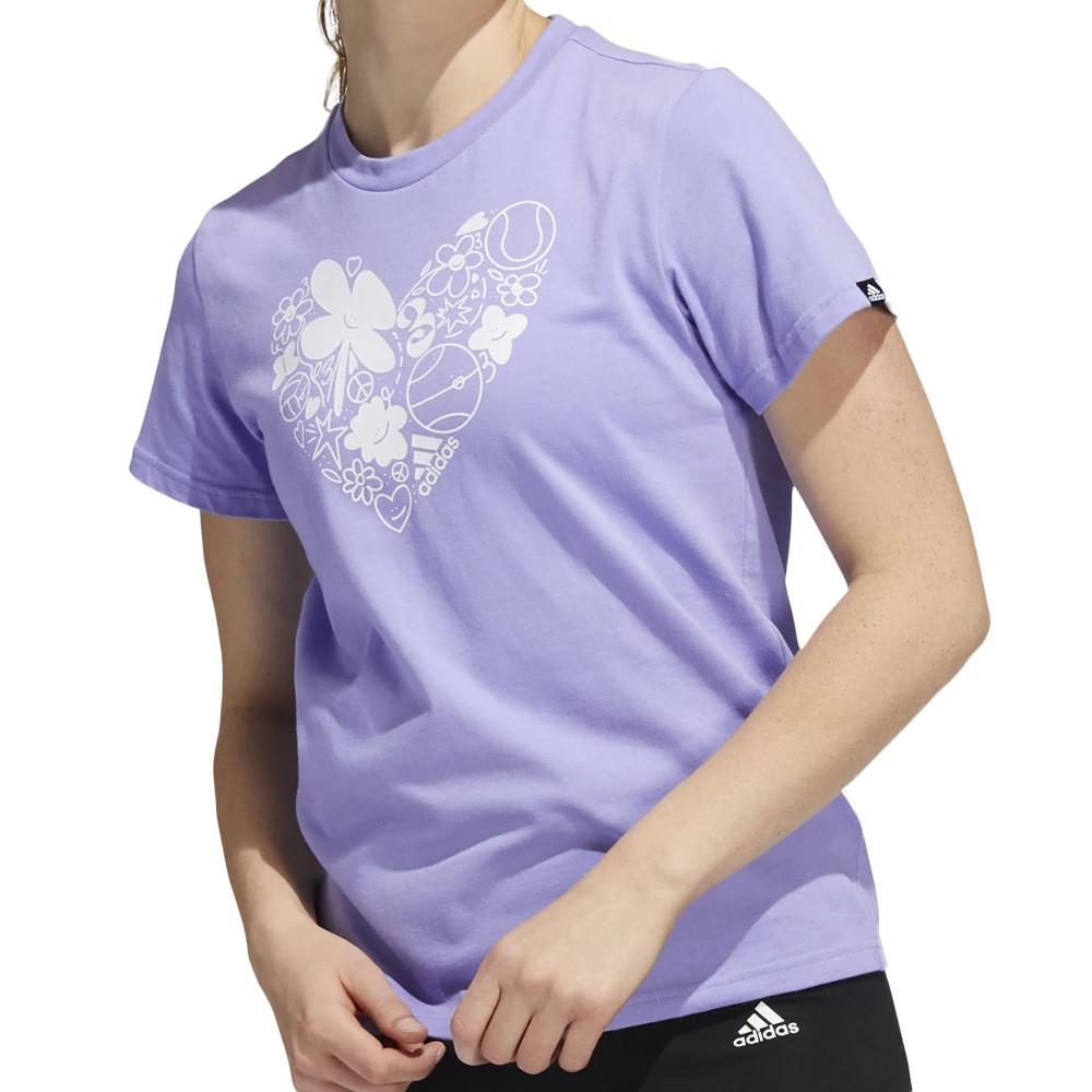 T shirt Violet Femme Adidas Fun Sport Espace des marques