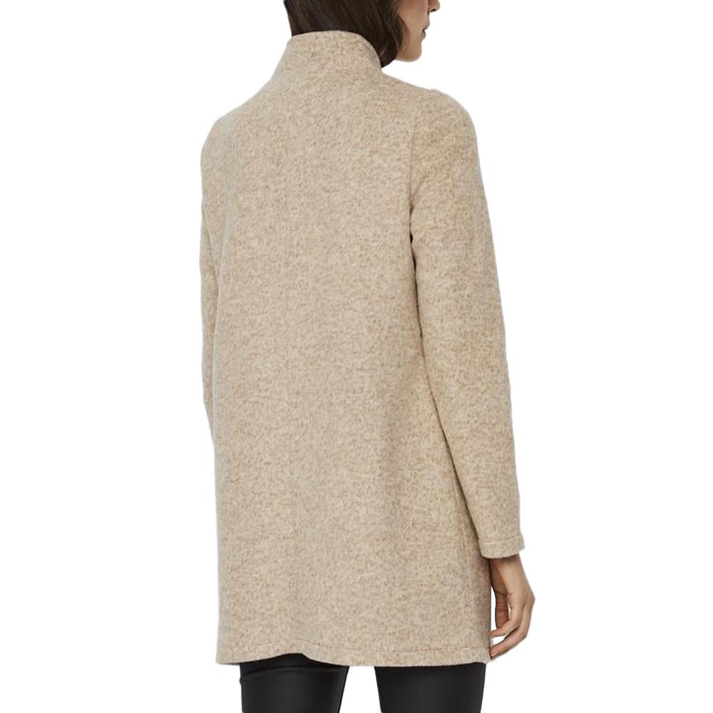 Manteau Beige Femme Vero Moda Brushedkatrine vue 2