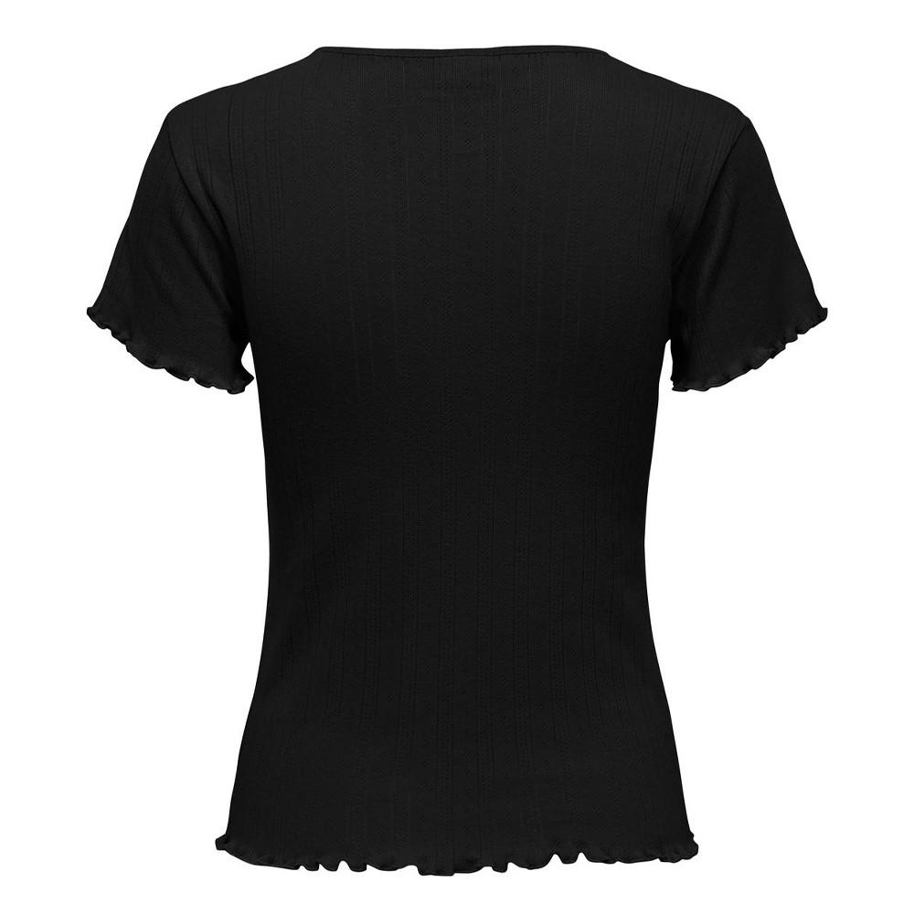 T-shirt Noir Femme JDY Salsa Life vue 2