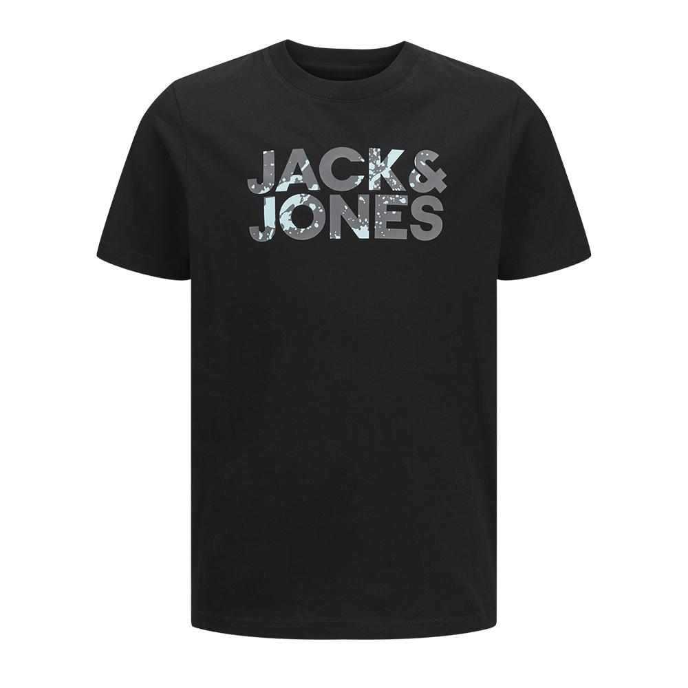 T-shirts Noir Garçon Jack & Jones Corp Splash pas cher