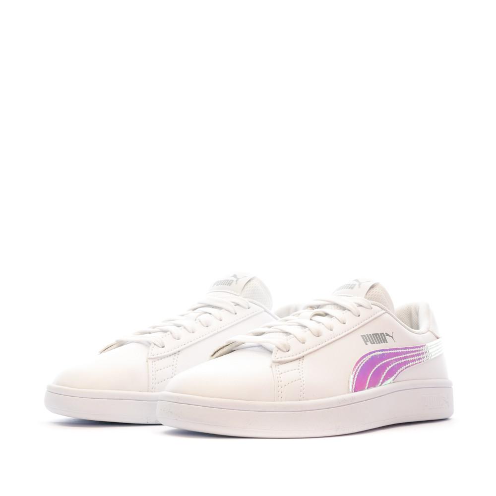 Baskets Blanches Femme Puma Smash V2 vue 6