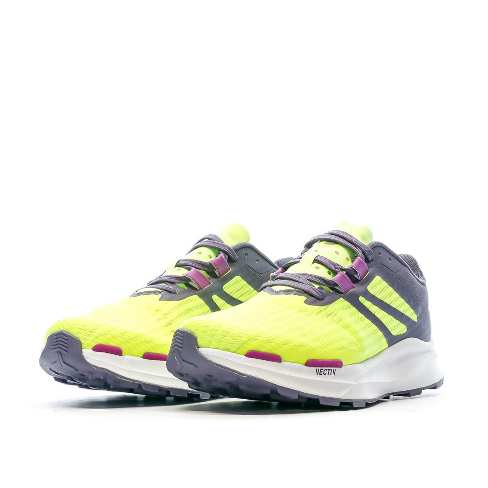 Chaussure De Trail Jaune Fluo/Violet Femme The North Face Eminus vue 6