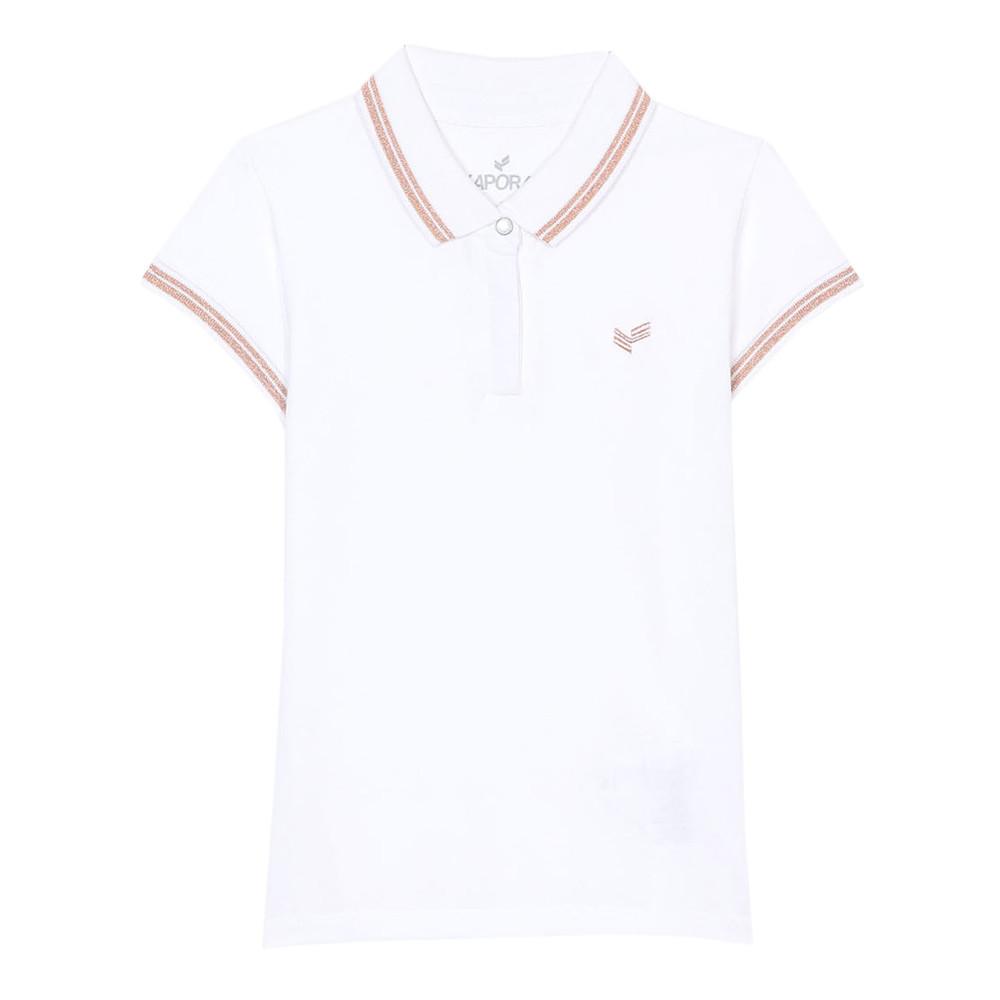 Polo Blanc Fille Kaporal Fanye pas cher