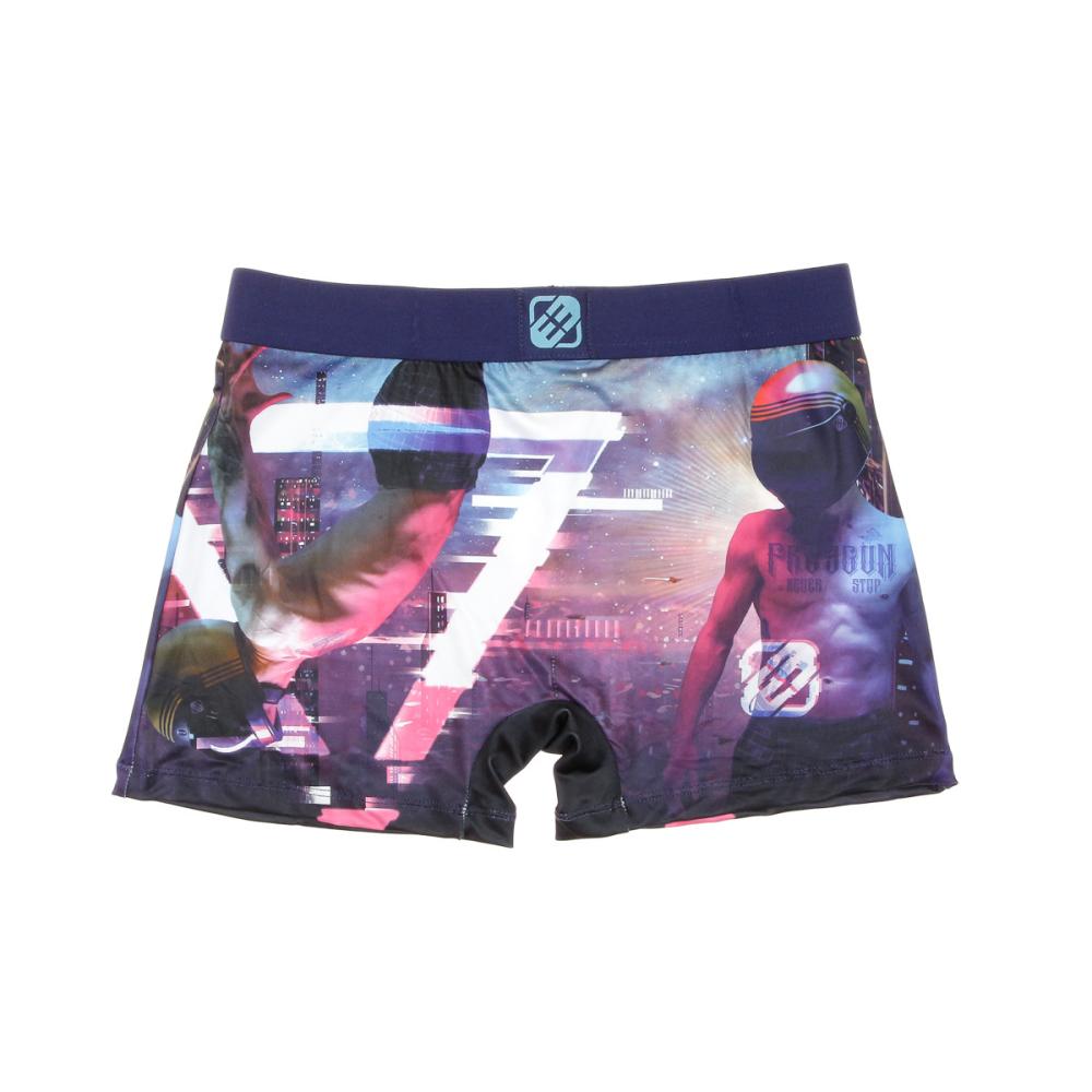 Boxer Violet Homme Freegun Cyborg vue 2