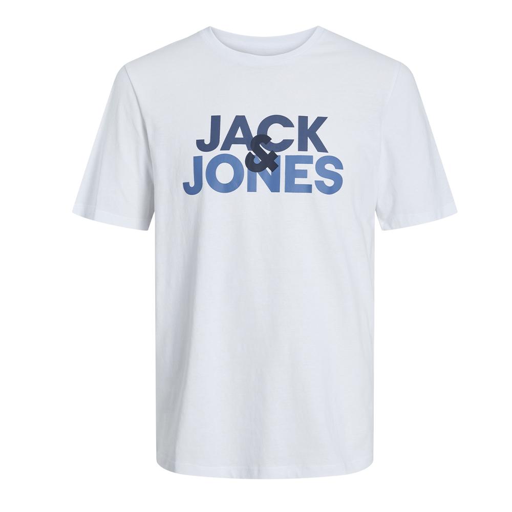 T-shirt Blanc Homme Jack & Jones Jacula pas cher