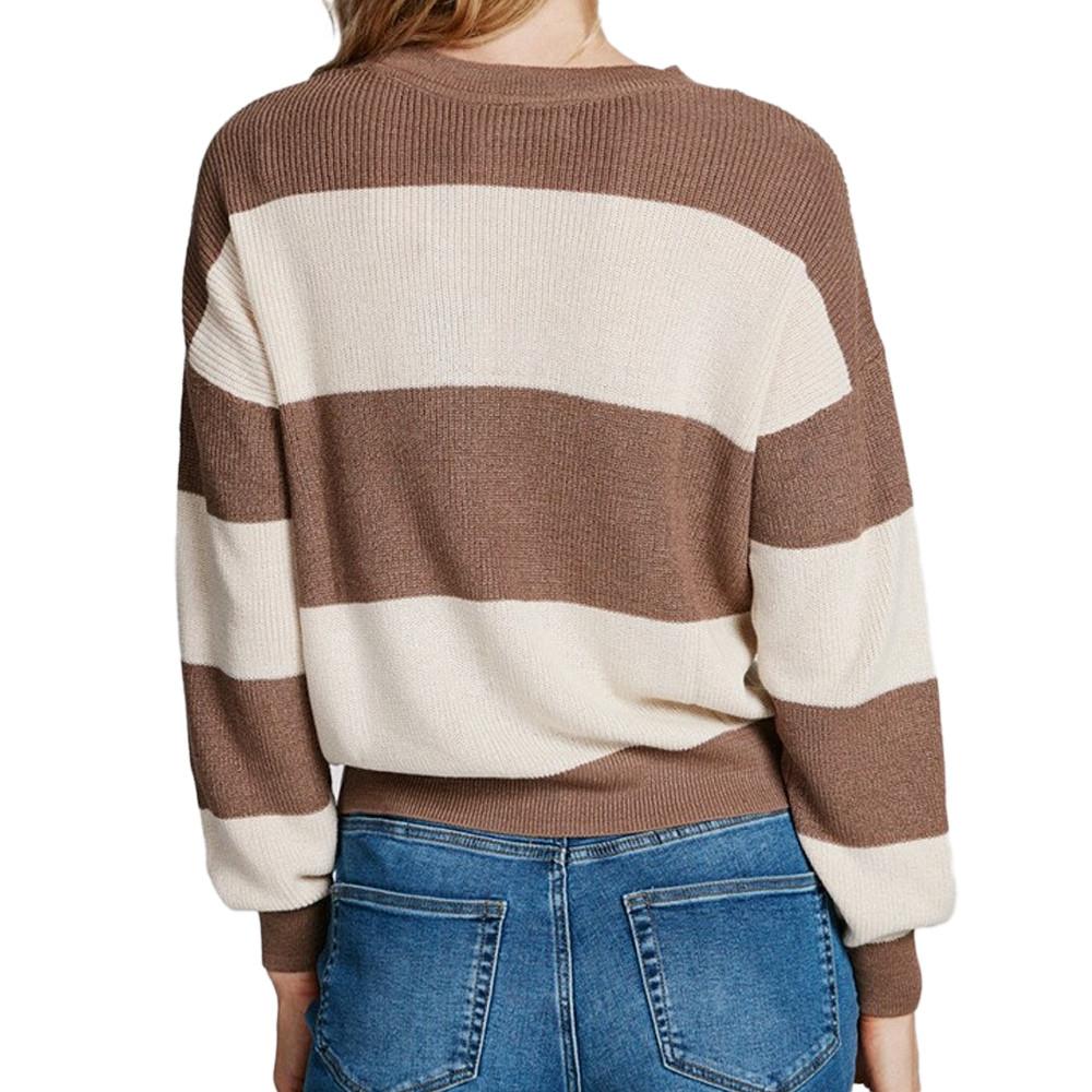 Pull Marron Femme Vero Moda Newlexsun vue 2