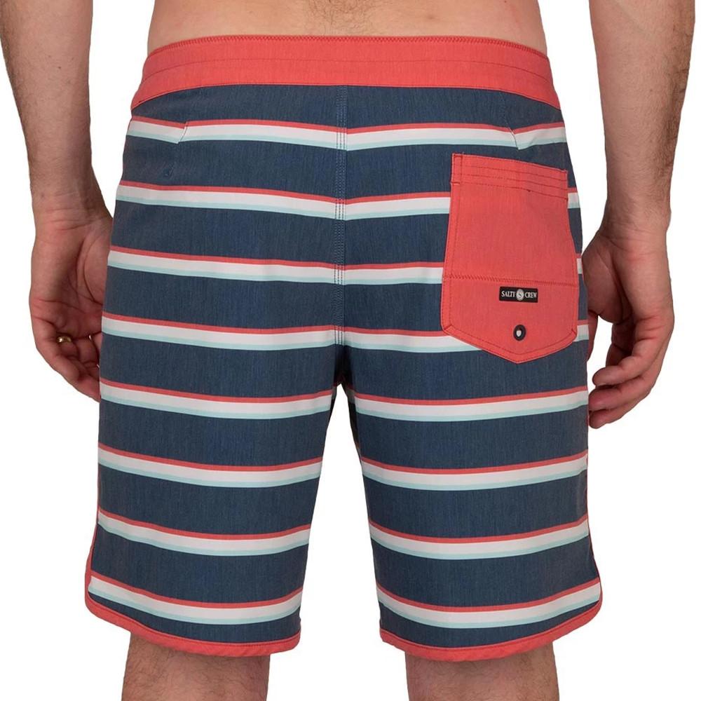 Short de Bain Marine/Rouge Homme Salty Crew Beachbreak vue 2