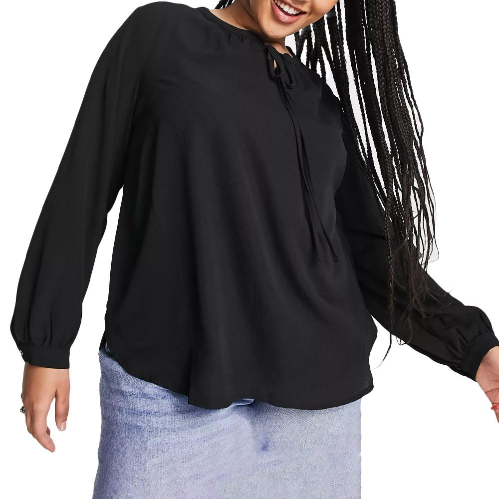 Blouse Noir Femme Only Carmakoma Life Curvy pas cher