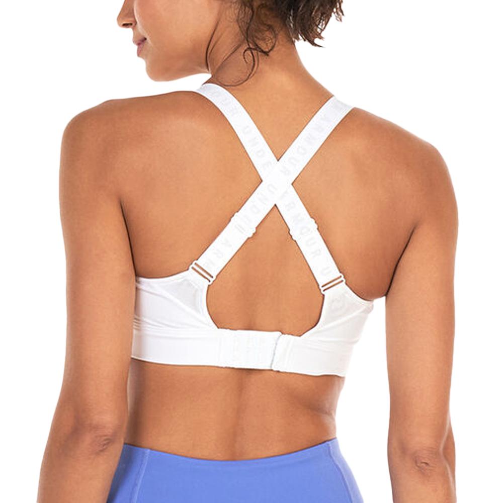 Brassière Blanche Femme Under Armour Infinity vue 2