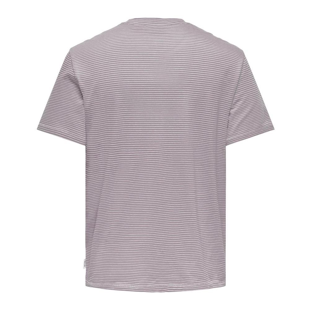 T-shirt Mauve Homme Only & Sons Onsbale vue 2