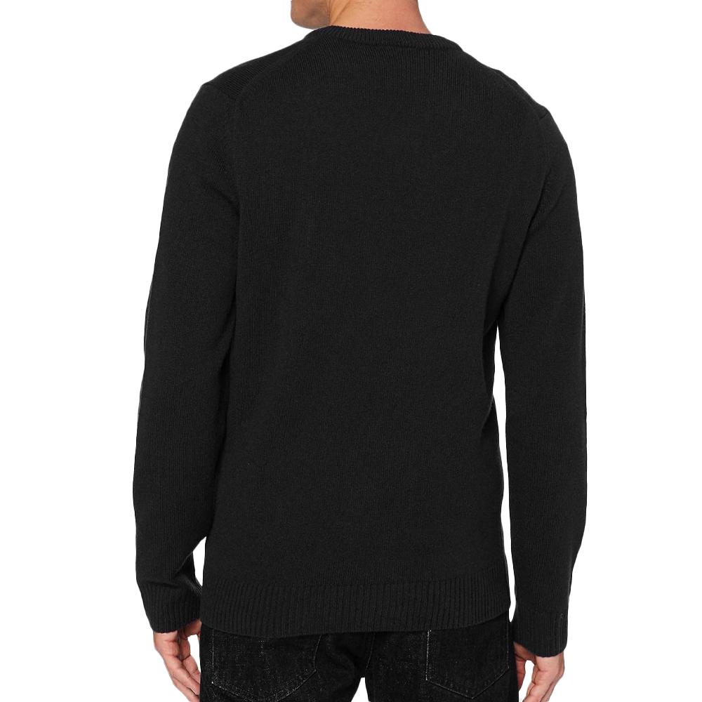 Pull Noir Homme Lacoste Tricot AH1952 vue 2