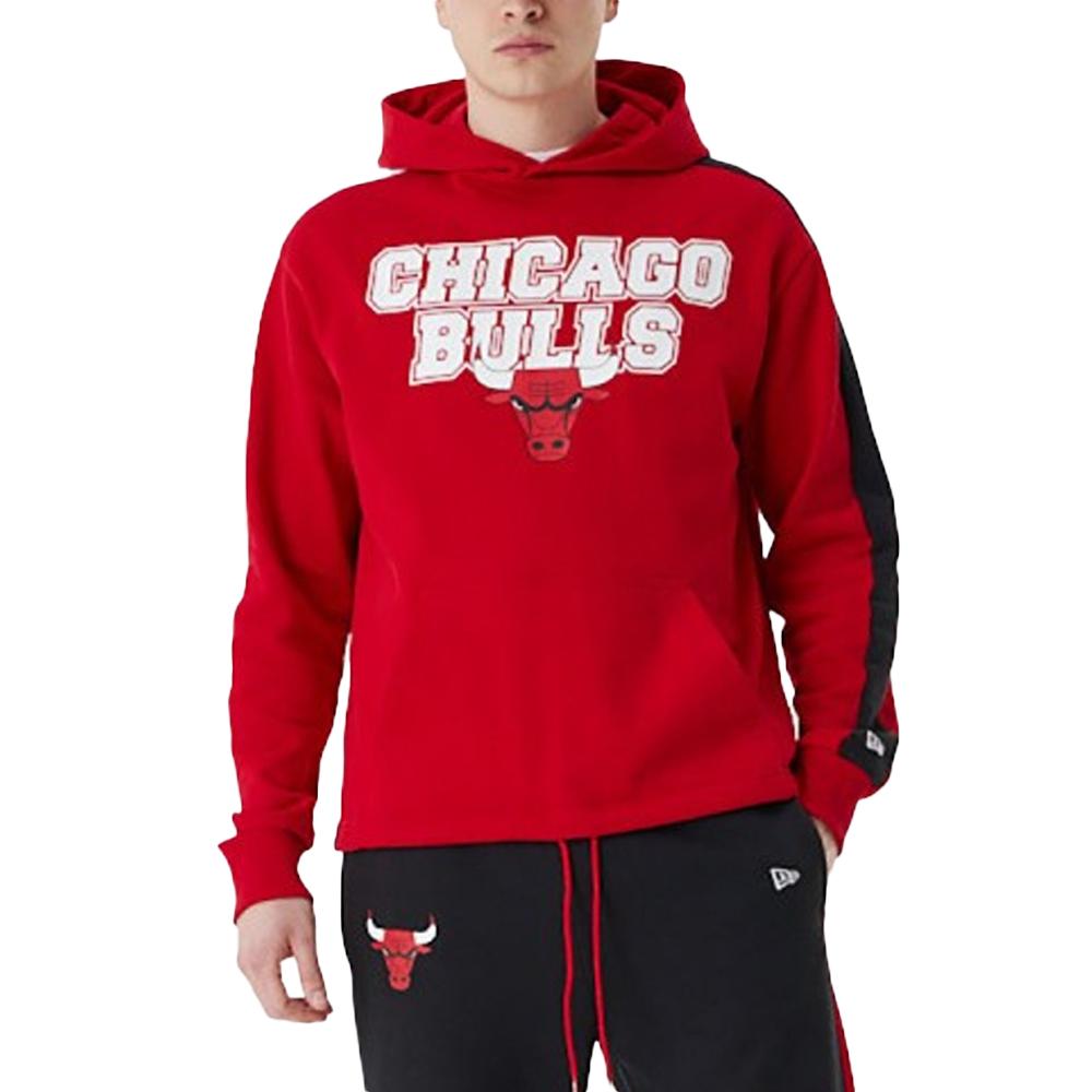 Sweat à Capuche Rouge Homme New Era Nba Chicago Bulls pas cher