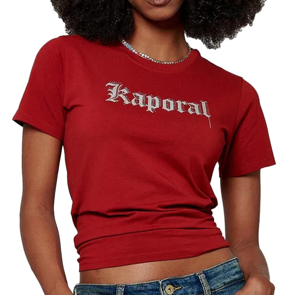 T-shirt Rouge Femme Kaporal Sotic pas cher