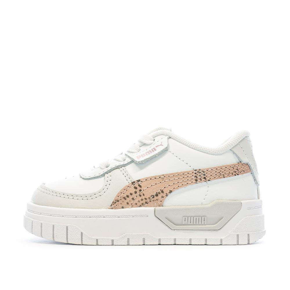 Baskets Blanches/Rose Fille PUMA Cali Dream Snake pas cher