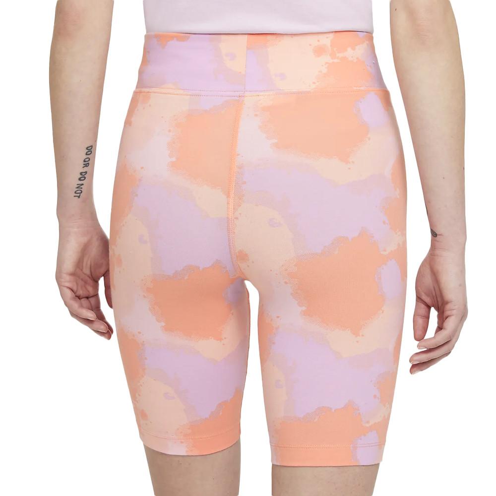 Short Cycliste Orange/Mauve Camouflage Femme Nike vue 2