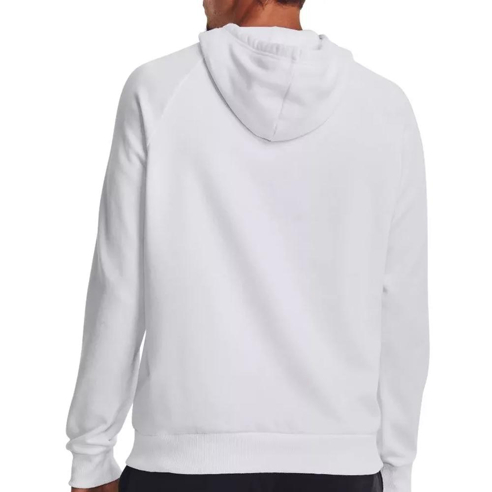 Sweat à capuche Blanc Homme Under Armour Rival Fleece vue 2