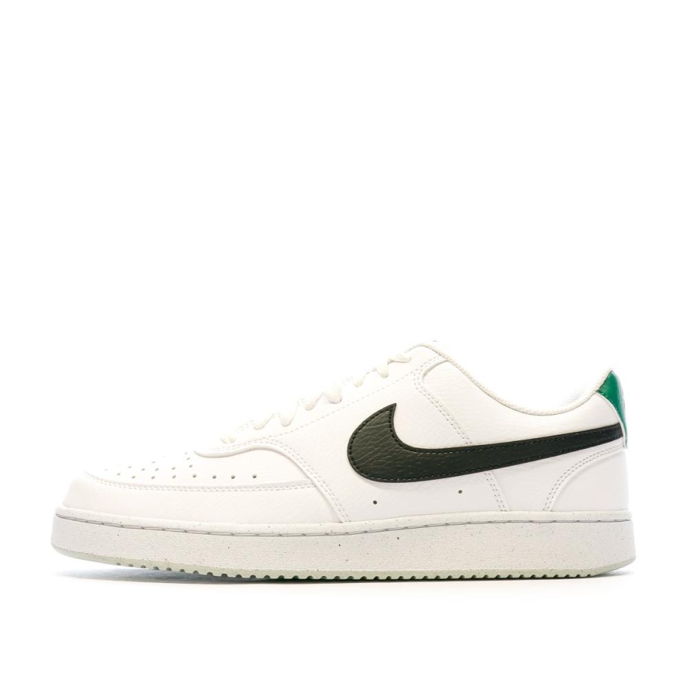 Baskets Blanches/Noires Homme Nike Court Vision pas cher