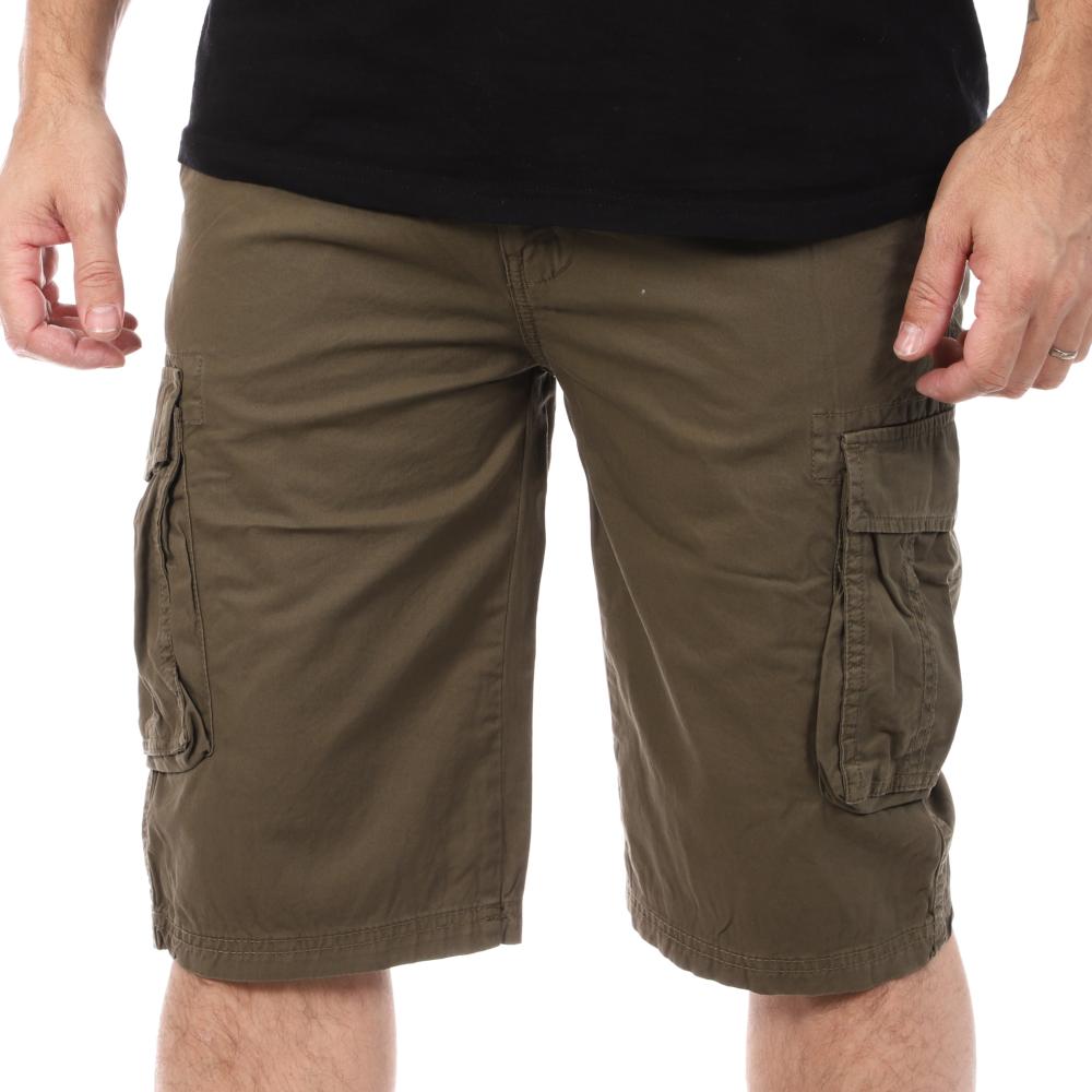 Short Kaki Homme Schott Cargo pas cher