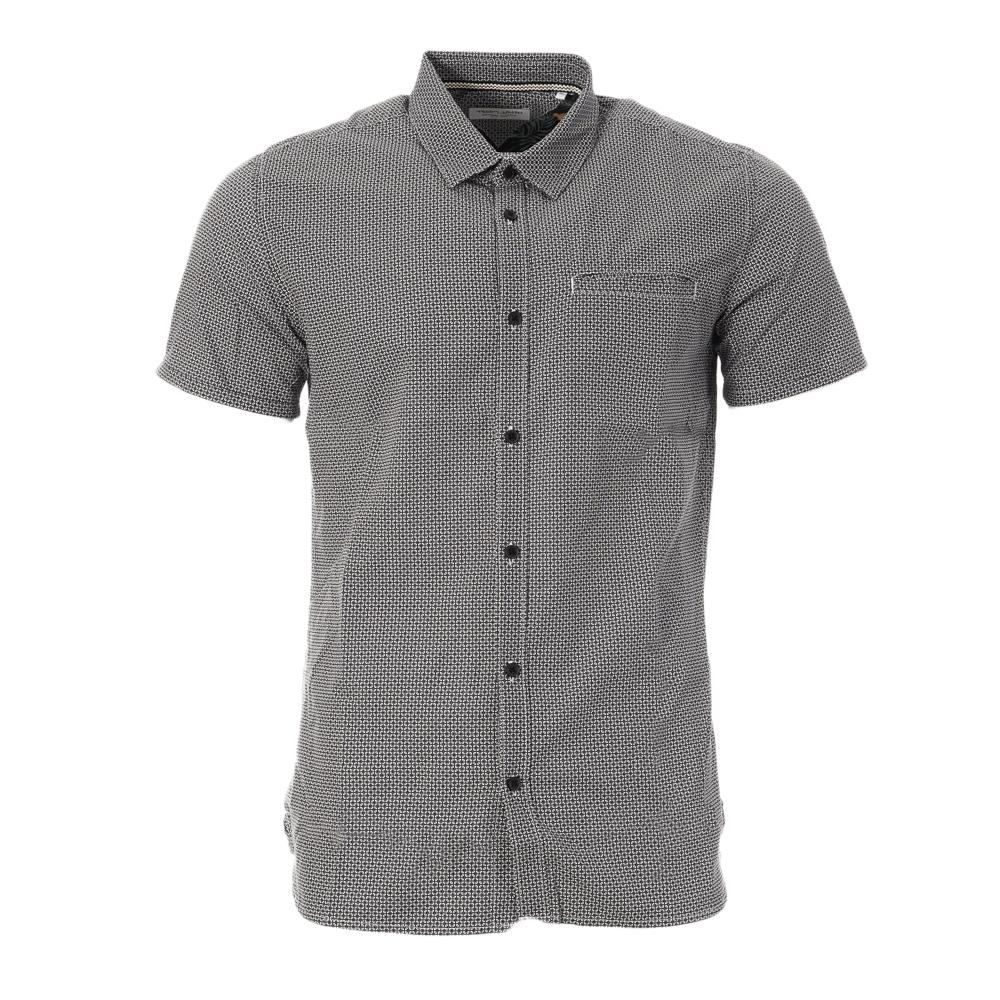 Chemise Blanc/Noir à Motif Homme Teddy Smith Cut Mc pas cher