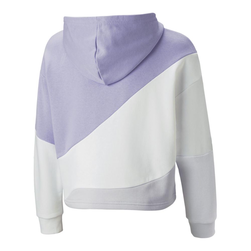 Sweat Mauve/Blanc Enfant Puma Clrblk vue 2