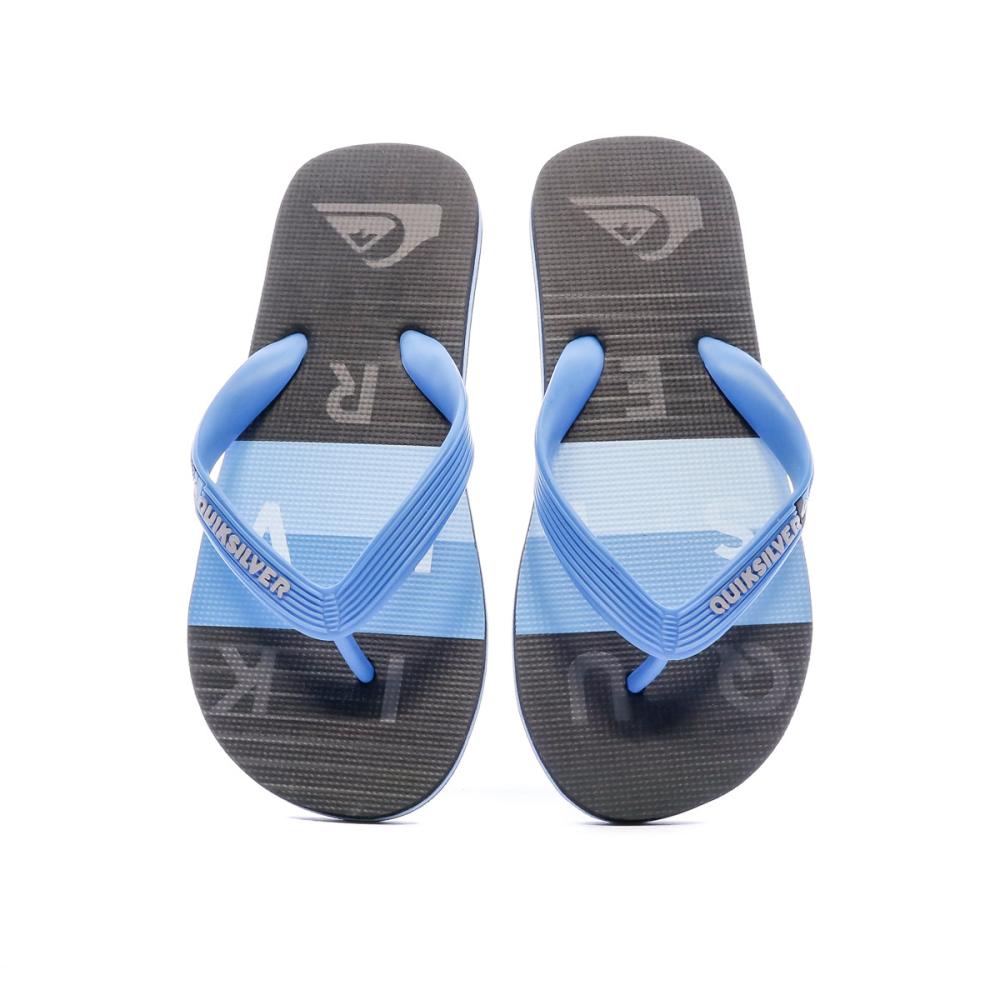 Tongs Bleu Garçon Quiksilver Molokaï Word Block vue 3