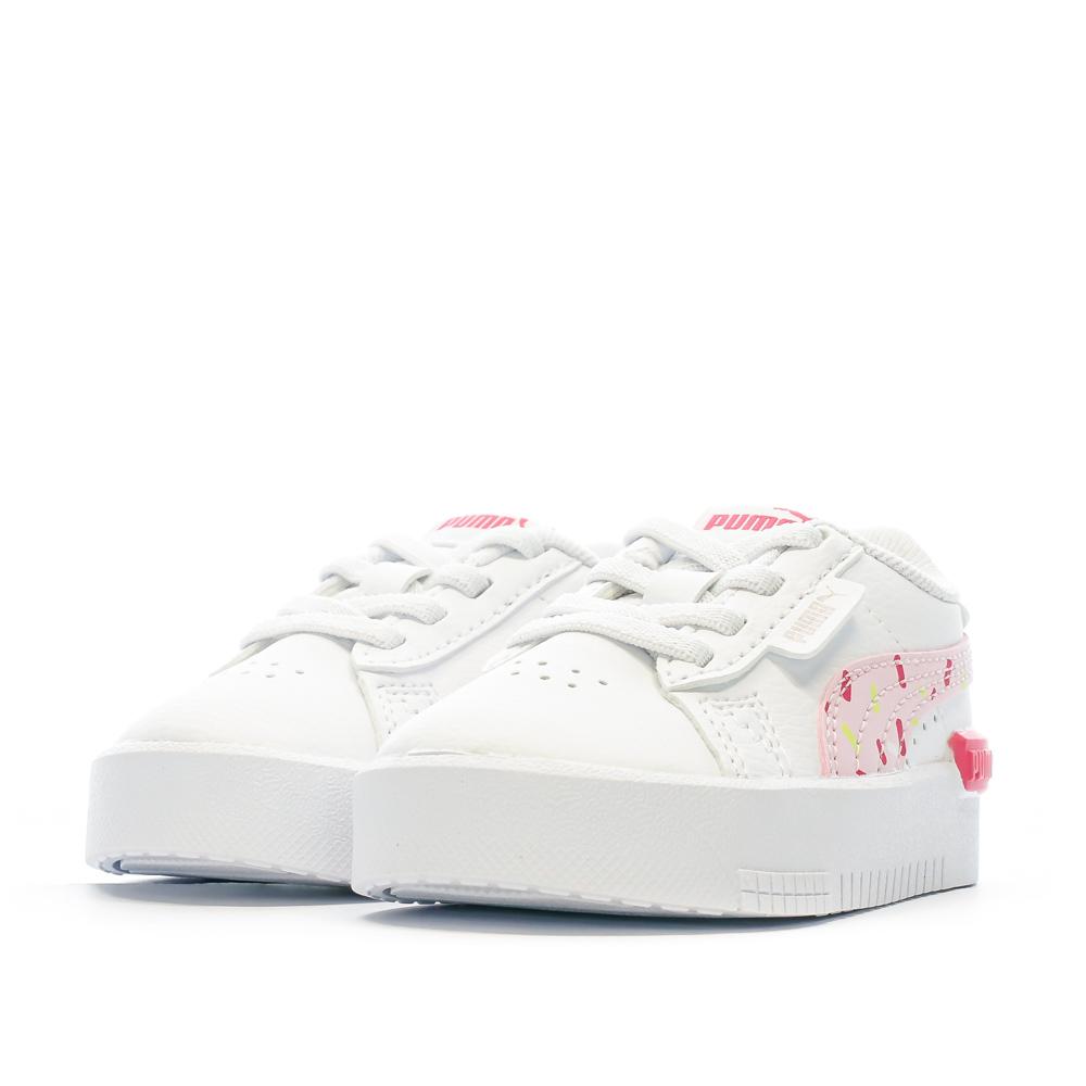 Baskets Blanche/Rose Fille Puma Jada Sprinkles vue 6