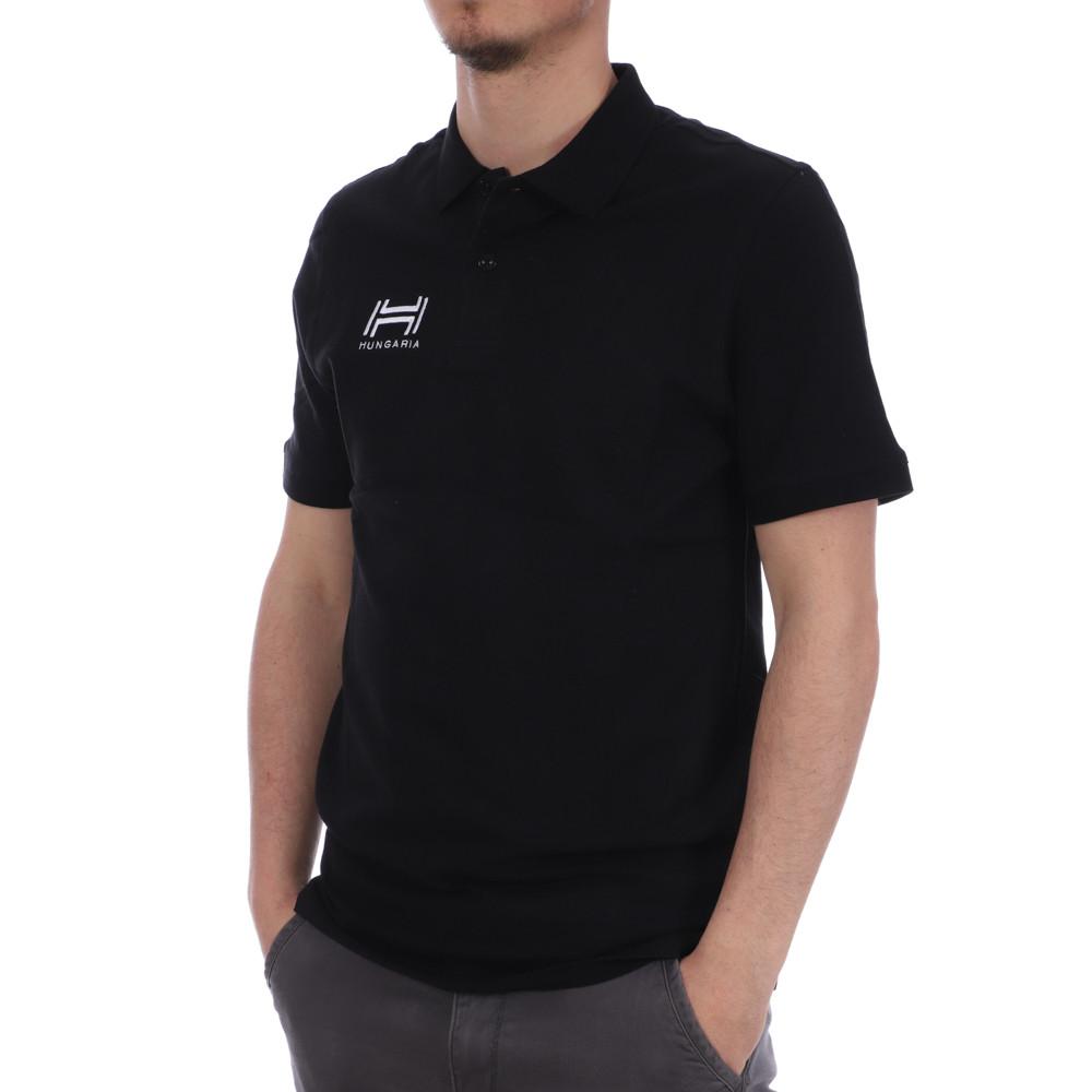 Polo noir homme Hungaria Basic pas cher