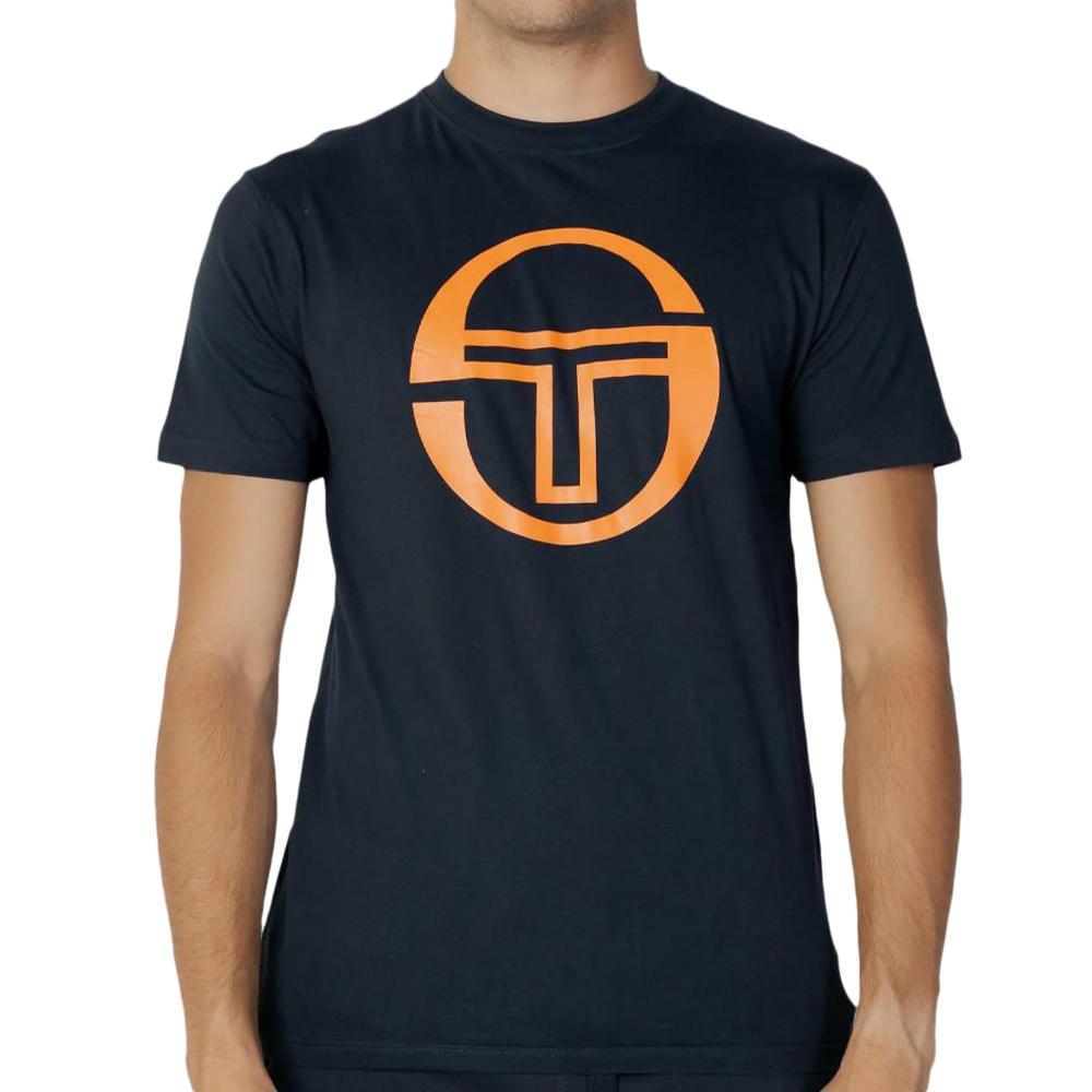 T-shirt Marine/Orange Homme Sergio Tacchini Stadium NAO pas cher