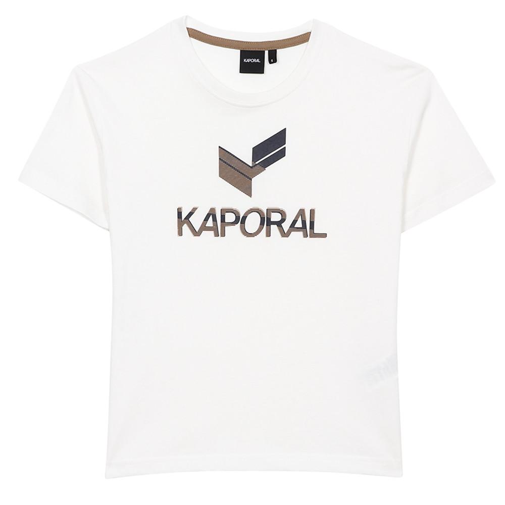 T-shirt Blanc Garçon Kaporal Puck pas cher